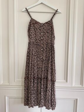 Animale | Adjustable Spaghetti Strap Mid-Length Shell Buttons Dress- size US 8